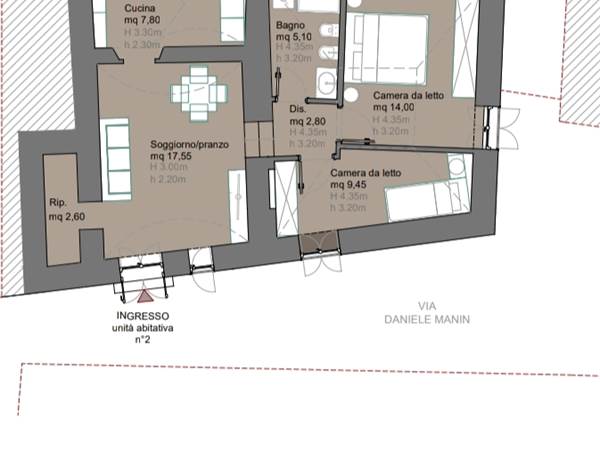 Appartamento completamente ristrutturato